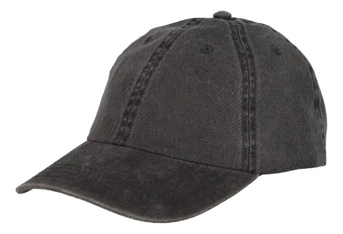 Gorra lavada de copa baja, sin entretela al frente